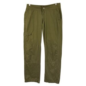 Prana Olive Green Straight-Leg Cargo Pants